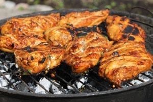 grilled chicken with honey mustard sauce